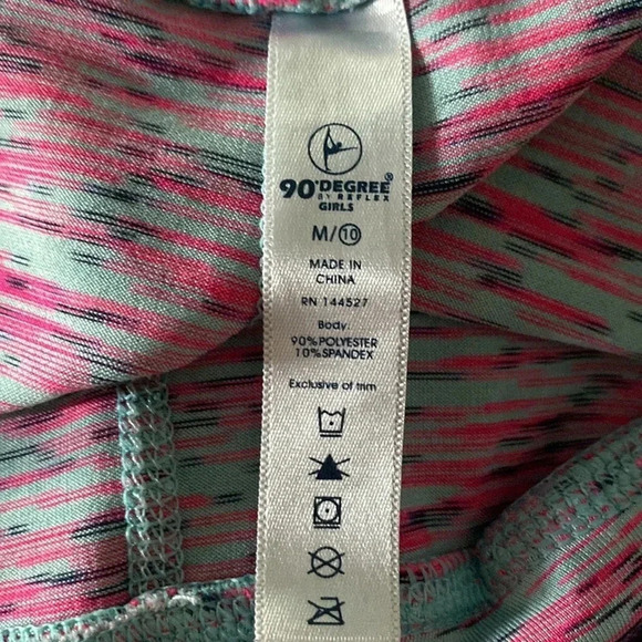 UNDER ARMOUR 90 DEGREE FILA EUC GIRLS LEGGINGS TOP SHIRT SUMMER SIZE M 10 12 - Picture 10 of 11